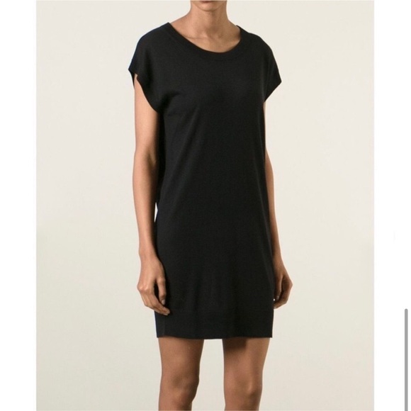 Zadig & Voltaire Deluxe Black Silk and Cashmere Dress - Picture 1 of 7